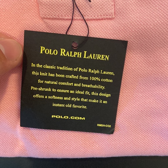 NEW Pink Ralph Lauren POLO Shirt Men's Short Sleeve Sz. XL,S,M - Picture 3 of 9